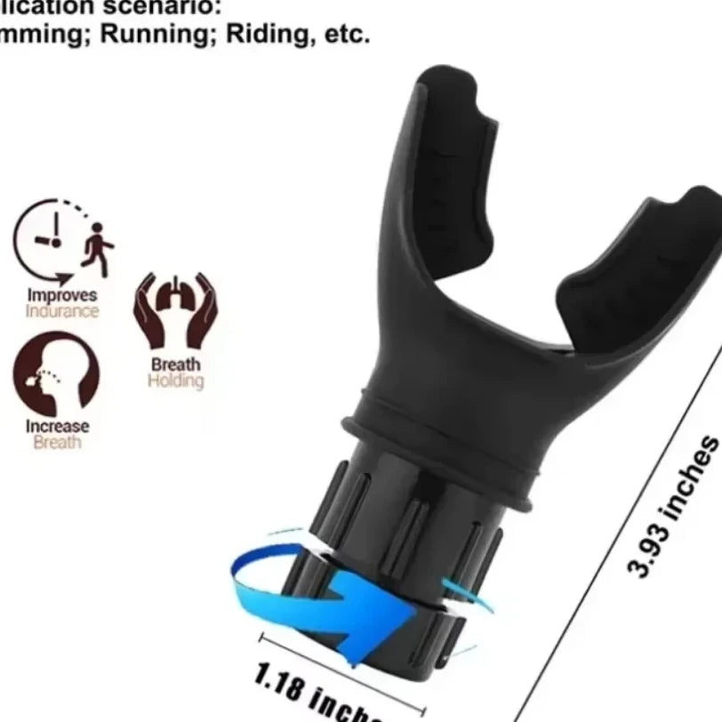 Breathing Exercise For Lungs Portable Breath Fitness Exerciser Device Endurance Workout Device With Adjustable Resistances