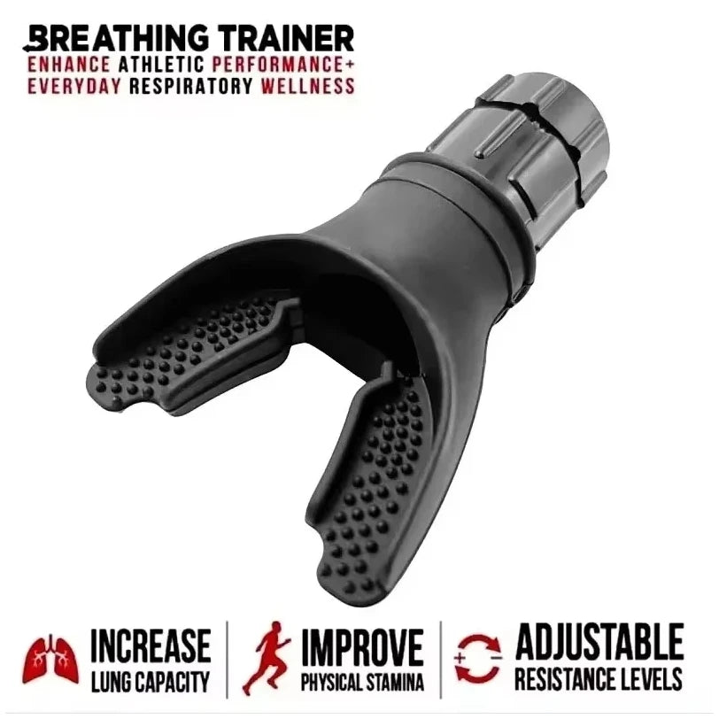 Breathing Exercise For Lungs Portable Breath Fitness Exerciser Device Endurance Workout Device With Adjustable Resistances